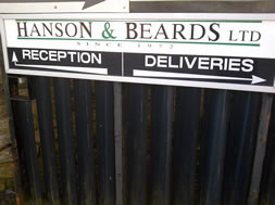 directional gate signage